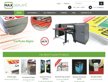 Tablet Screenshot of maxdisplays.com.au